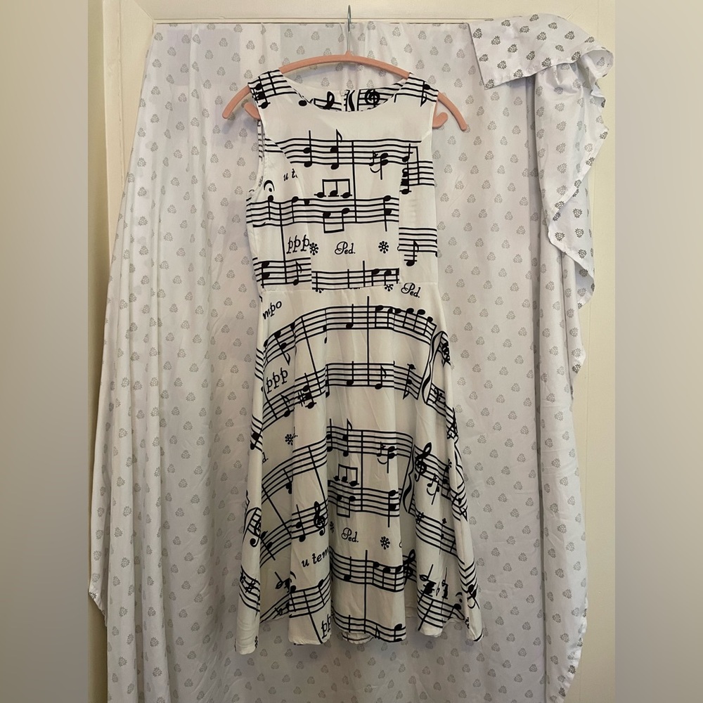 Skater-style Music Note dress